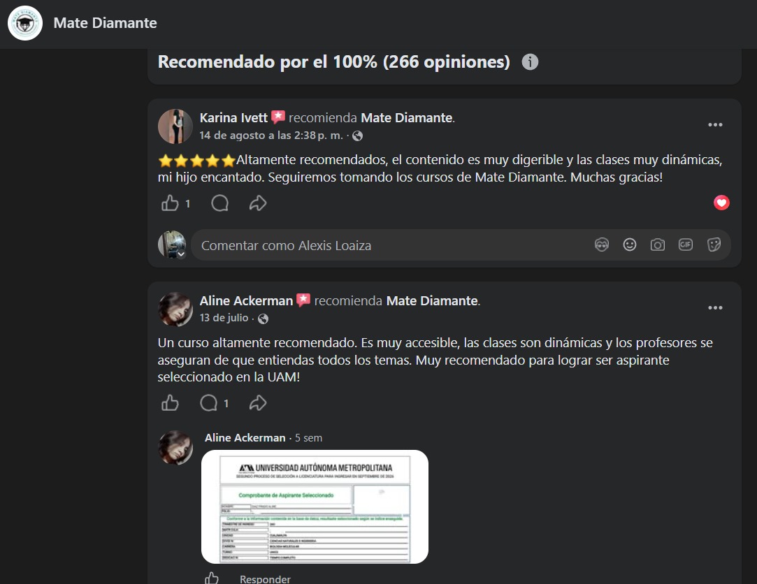 Mate Diamante Resultados y Recomendaciones
